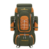 Bseash 70L (65+5) Waterproof Hiking Camping Backpack with Rain Cover, Outdoor Sport Travel Daypack for Climbing Touring (Army Green)