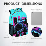 PoshWrap Boys Baseball Backpack for Teens School Bookbag - Kids Schoolbag with Drip Print for Sport Lovers Team School Supplies (17 Inch)