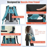 Backpack Cooler for Women, AYAMAYA Stylish 35 Cans Leakproof Soft Cooler Backpack, Waterproof Insulated Lunchbox Shoulder Bag Keeps Cold for Up to 18 Hours for Camping, Beach, Work, Picnic, Blue