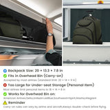 Boavan Rolling Backpack,17 inch Water Resistant Wheeled Backpack,Carry on Luggage Business Bag, Overnight College Computer bag Trolley Suitcase for Men Women Adults to Travel，Green
