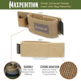 Maxpedition Gear Sneak Universal Holster Insert with Mag Retention, Khaki
