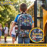Get Trend Pokemon Boys Backpack and Water Bottle, 2 Piece Set