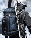 OutdoorMaster Ski Boot Bag, 65L Snowboard Boots Travel Backpack for Helmet, Ski Shoes, Goggles, Gloves, and Accessories, Waterproof Exterior & Bottom
