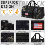 Tactical Gym Bag for Men, 40L Duffle Bag with Shoes Compartment for Travel