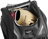 Rawlings | LEGION Backpack Equipment Bag | Baseball & Softball | Grey/Black
