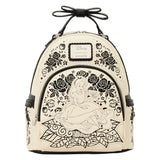 Loungefly Disney: Alice in Wonderland - Embroidered Floral Mini Backpack with 3D Bow - Great for Kids & Adults - Collectible Bags