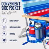 Backpack Beach Chairs for Adults Capacity 300 LBS Low 5 Position Beach Chair with Pouch Straps Folding Lightweight Reclining Aluminum Wide Lay Flat Single