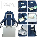 abshoo Large Heavy Duty Boys Backpack For School College Bookbag Casual Multi Pocket Travel Backpacks for Men (Navy)