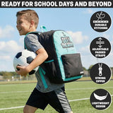 Get Trend Fortnite Kids Backpack, Boys Lightweight 18 inch Book Bag, Adjustable Padded Straps Travel School Bag, Gamer Gifts (Blue Fortnite)