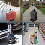 Mount-It! Folding Luggage Cart with Wheels, 77 lbs