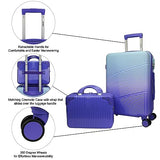 World Traveler Highways 2-Piece Hardside Carry-On Spinner Luggage Set - Lavender