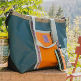Topo Designs Accessory Bags, Travel Organizer for Smaller Items, Durable Storage Pouch, 3 Sizes, Fully Lined Pack Cloth (Mountain/Nightshade/Slate)