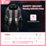 NEW TILAMI 16 Inch Rolling Backpack Carry-on Wheeled Laptop Backpack with Wheels for Girls Boys School, Pink