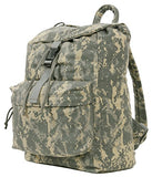 Rothco Canvas Daypack – Heavy-Duty Cotton Canvas Backpack for Hiking, Camping, Traveling, and Daily Use – 34L Capacity, ACU Digital Camo