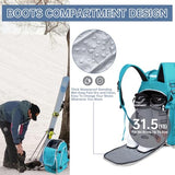 MIGGEEY Ski Boot Bag, 50L Ski Boot Travel Backpack for Skis, Snowboard & Accessories, Waterproof Padded Ski Boot Bag Backpack