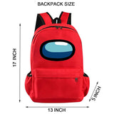 JR rutien Backpack Laptop Outdoor Sport Travel Hiking Waterproof Backpack 17 Inch (Red)