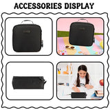 Meetbelify Rolling Backpack for Girls Backpack with Wheels for Elementary Student Kids School Bag with Lunch Box Pencil Case for Girls Ages 6-8 Years Old Black