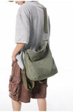 KAOBIO Grunge Hippie Boho Backpack Durable Canvas Casual Adjustable Daypack College Vintage Travel Rucksack for Women Men (Army Green)