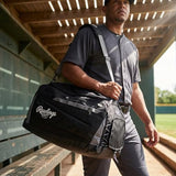 Rawlings | MACH Hyrbid Backpack/Duffle Equipment Bag | Baseball & Softball | Black
