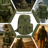 MT Alice Pack 1973 Repro by AKmax – Military Tactical Backpack with Frame | 3-Pouch System | 1000D Nylon Rucksack for Outdoor, Survival, Hiking, Field Gear (OD Green)