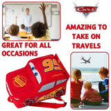 Disney Cars 3D Backpack Kids Lightning McQueen School Nursery Lunch Bag Rucksack, Red 95, One Size