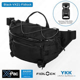 VOTAGOO GEAR X-Pac 7L Sling Bag, Lightweight Crossbody Waist Pack with Fidlock Buckle & YKK Zippers for Commute/Outdoor (Black)