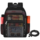 Busiuw Heavy Duty Mesh Backpacks for Adults, Large Capacity Mesh Bookbag