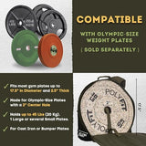 Polyfit PL8 Backpack for Olympic Weight Plates - Weighted Backpack for Strength Training, Rucking, and Gym Workouts - BLACK