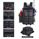 BLISSWILL Fishing Backpack Waterproof -Fish Backpack with Rod Holder-fish gear-fishing gifts for men
