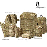 MT FILBE 100L+ Modular Tactical Backpack System Military Rucksack with External ABS Frame, Detachable Assault Pack & Hydration Carrier, Multi-Mission MOLLE Gear for Trekking, Hunting