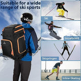 onedayHI Ski Boot Bag, 70L Snowboard Boot Backpack, Waterproof Ski Boot Bag Backpack, Ski & Snowboard Boots Travel Backpack for Ski Helmets, Goggles, Gloves, Apparel & Accessories for Adults & Youth