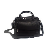 Piel Leather Small Computer Carry-All Bag, Black, One Size