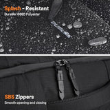 Oumurs Motorcycle Helmet Backpack for Long Travel with 30-40L Expandable Large Capacity Laptop Backpack Water-resistant Black 600D Polyester