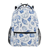 ALAZA Navy Seashells Kids School Backpack for Boys Girls Teens Bookbag Travel Daypack Bag 16 inch