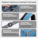 Kexudar Expandable & Foldable Pet Backpack for OBED Boundary GVR MMR 2024-2026, Portable Carrier Bag with Breathable Mesh for Bike Travel Grey
