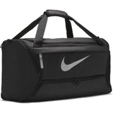 Nike Brasilia Training Medium Duffle Bag (Black/Black/Silver, Medium)