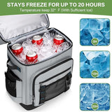 42 Can Backpack Cooler,40L Insulated Double Decker Leakproof, Waterproof Travel Cooler Backpack for Beach Camping Picnic Travel