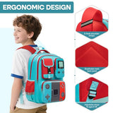 Beaulyn Gamer Boys Backpack,17.3″School Backpack for Boys Kids,Muti-Pockets Travel Bookbag for Elementary & Middle School Student Ages 6-14