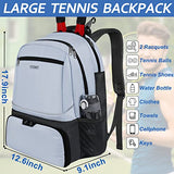 Ytonet Tennis Bag Tennis Backpack for Women Men 2 Rackets with Insulated Pocket Ventilated Shoe Compartment