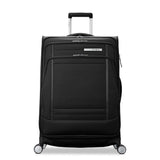 Samsonite UpLIFT Lightweight Large Checked Softside 3-Piece Luggage Set with Spinner Wheels - Expandable - Airline-Approved, Polyester Soft Suitcase for Ultra Light Travel - Black