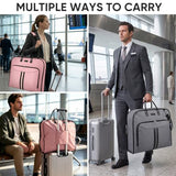 BALEINE Travel Garment Bag, Travel Suit Bag for Men, Water Resistant Carry on Garment Bag for Hanging Clothes, Garment Duffel Bag for Travel Business (Grey, 48")