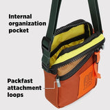Topo Designs Mini Shoulder Bag - Over the Shoulder Bag for Daily Carry Essentials, Fanny Pack Carry Option, Bike Light Attachment Loop, Designed in Sunny Colorado (Ash Green)