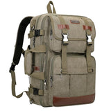 WITZMAN Canvas Travel Backpack for Men Large Laptop Backpack Fits 16 Inch