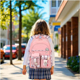 PRLINJSK Girls Backpack,Cute School Backpack for Girls Kids Teens