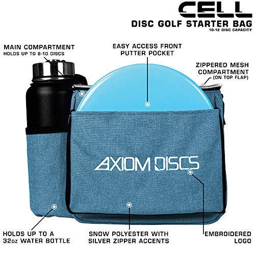 Axiom Discs Cell Disc Golf Starter Bag (Heather Teal)
