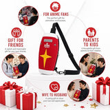 RRISETAG Shield Backpack Anime Accessories Cosplay Backpack Manga Multi Purpose Bag Stylish Ideal Gift for Anime Fans (Red Shoulder Bag)