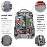 Tilami Rolling Backpack 19 inch with Lunch Bag Wheeled Laptop Backpack, Sport Balls