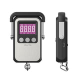 Klau Portable Rechargeable 60 kg / 120 lb Heavy Duty Hanging Scale Luggage Scales with Wide Handle Black for Home Farm Hunting Outdoor