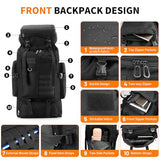 Triforde Hiking Backpack Tactical Backpack for Men Women, 80L Military Backpack Rucksack Waterproof Large Travel Camping Backpack for Men, Molle Rucksack Outdoor Sport Travel Cycling Daypack (Black)