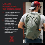 Vertx Long Walks Pack 28L Tactical Backpack, EDC Gear Bag for CCW, Travel, Work, Hiking, Outdoors, It's Black